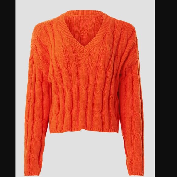 Madewell Cable Knit Cropped Sweater Size S NWOT - Picture 1 of 8